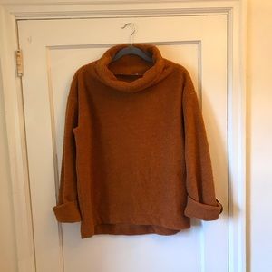 LOFT Teddy Cowl Neck Pullover